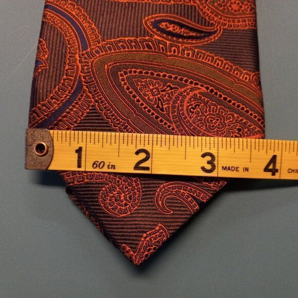 Banana Republic Silk Brown /Green paisley Tie - Picture 3 of 7